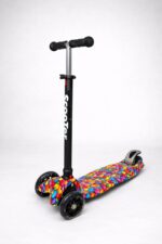 Самокат 3-х колесный складной S00225, принт "Скитлс" 1