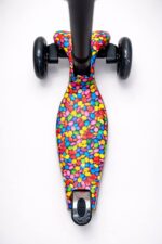 Самокат 3-х колесный складной S00225, принт "Скитлс" 2