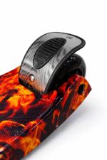 Самокат 3-х колесный складной S00255, принт "Огненный дракон" 3