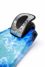 Самокат 3-х колесный складной S00225, принт "Пламя" 3