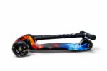 Самокат 3-х колесный складной S00225, принт "Пламя" 4