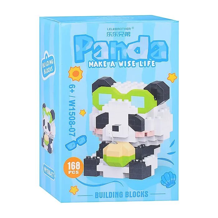 Конструктор "Панда с соком" (168 дет.) в коробке 1 Конструктор "Панда с соком" (168 дет.) в коробке 1