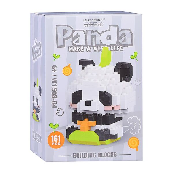 3Д-конструктор "Панда на скейте" (161 дет.) в коробке 1