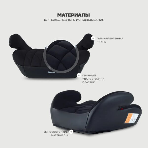 Автокресло RANT "AXEL" (гр.3/22-36кг) цвет Black 2