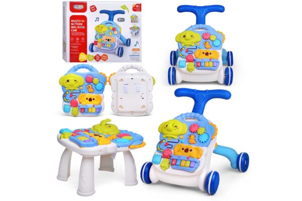 Игровой центр-Каталка "Слоник и коала" цвет голубой, 3 в 1 в коробке 1