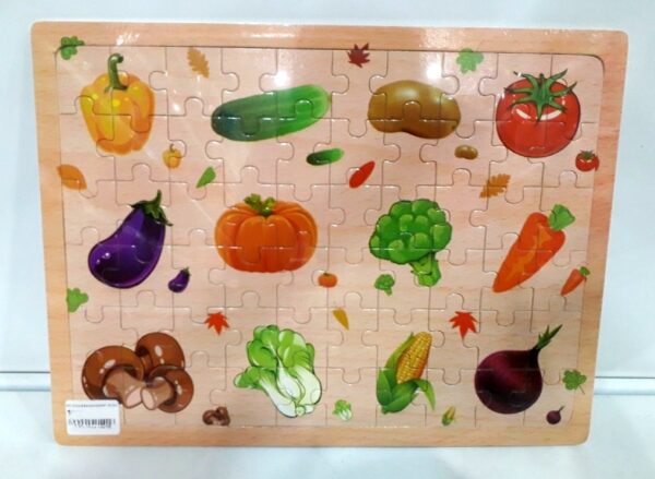 Пазл деревянный "Овощи 8205-5". 1