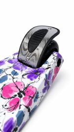 Самокат 3-х колесный складной S00225, принт "Фиолетовые цветы" 3