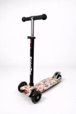 Самокат 3-х колесный S00225, принт "Подсолнухи" 1