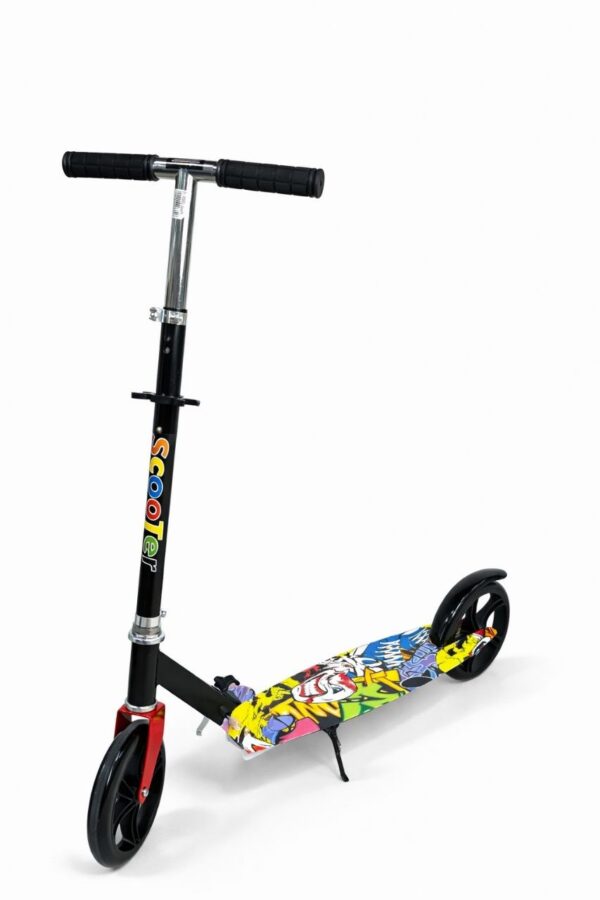 Самокат 2-х колесный 3622P, принт Граффити 2