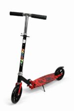 Самокат 2-х колесный 3622P, принт Пламя 2