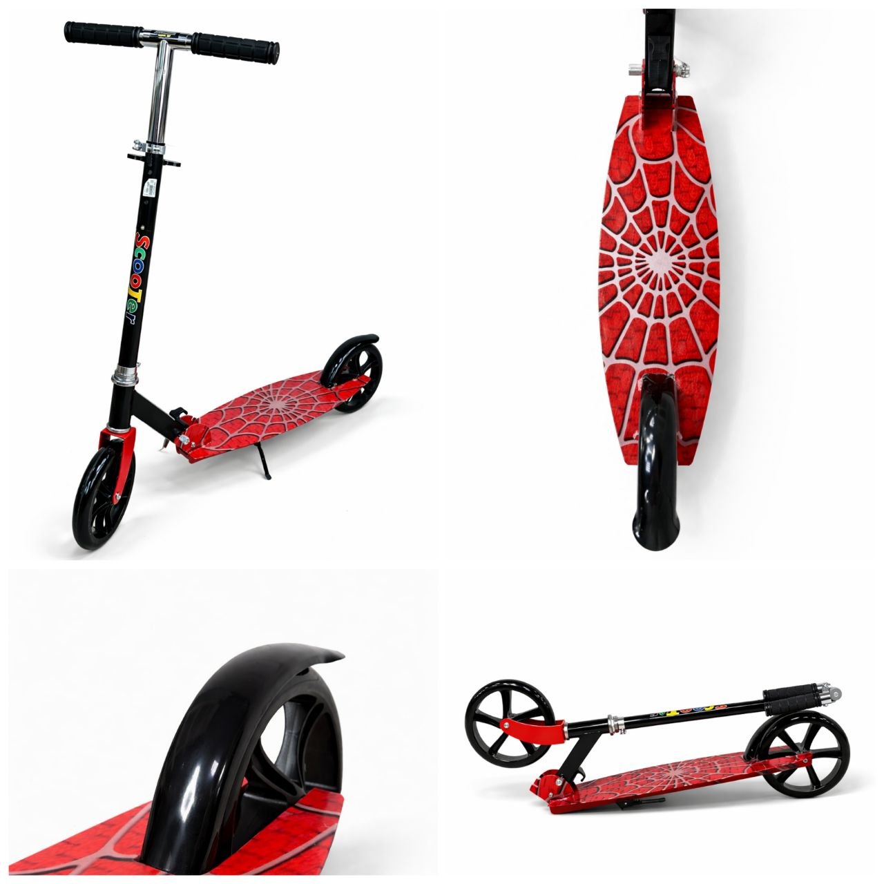 Самокат 2-х колесный 3622P, принт Паутина 1 Самокат 2-х колесный 3622P, принт Паутина 1