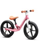 Беговел 14" Rocket, колеса надувные, рама нейлон, цвет розовый 1