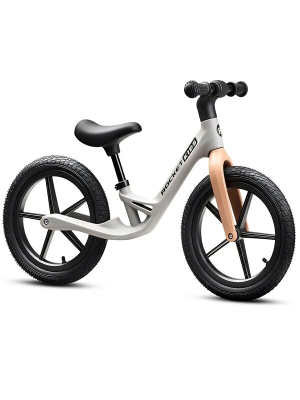 Беговел 14" Rocket, колеса надувные, рама нейлон, цвет серый 1