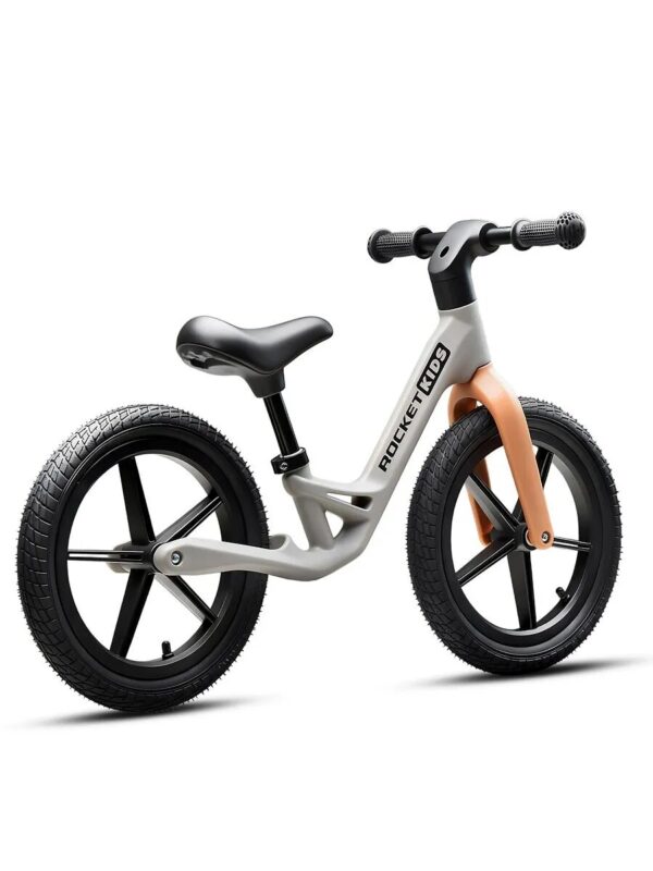 Беговел 14" Rocket, колеса надувные, рама нейлон, цвет серый 2