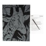 Скретчинг 30*40см Неоновые животные "Жираф" 2