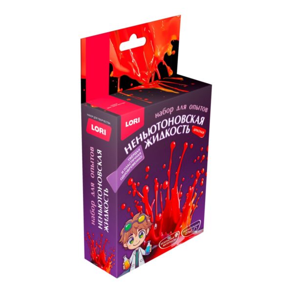 Химические опыты. Неньютоновская жидкость "Красная" 1