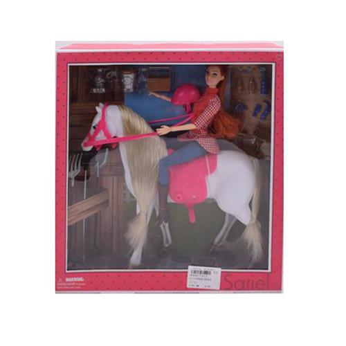 Набор "Кукла на лошади 7763-A" в коробке. 1