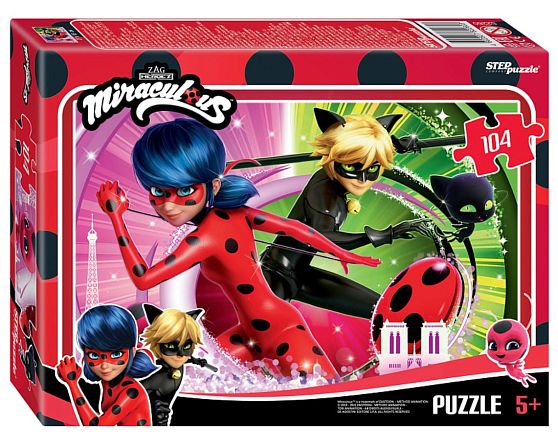 Пазлы 104 "Леди Баг и Супер-Кот" 1