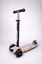 Самокат 3-х колесный S00225, принт "Ромашки" 1