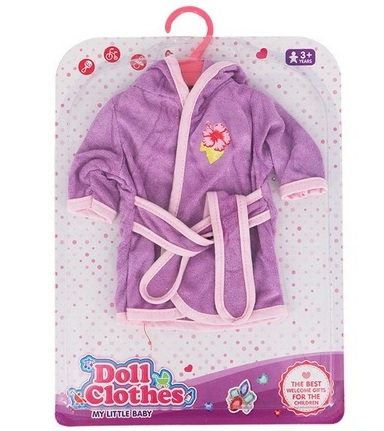 Одежда для куклы "Doll Clothes GC18-46K (сиреневый халат)" на листе. 1
