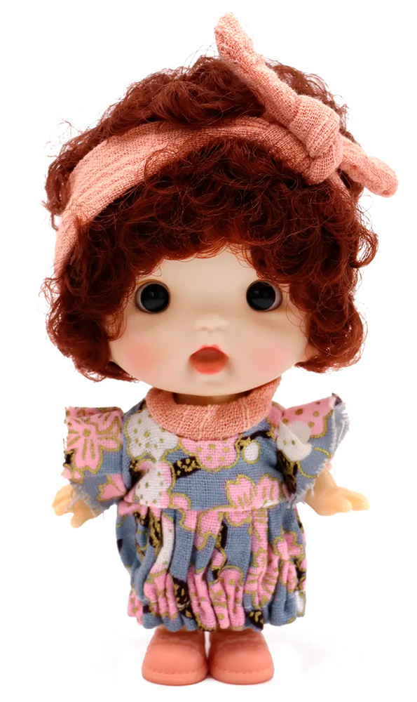 Виниловая кукла Baby Cute с бантиком, 10 см 2