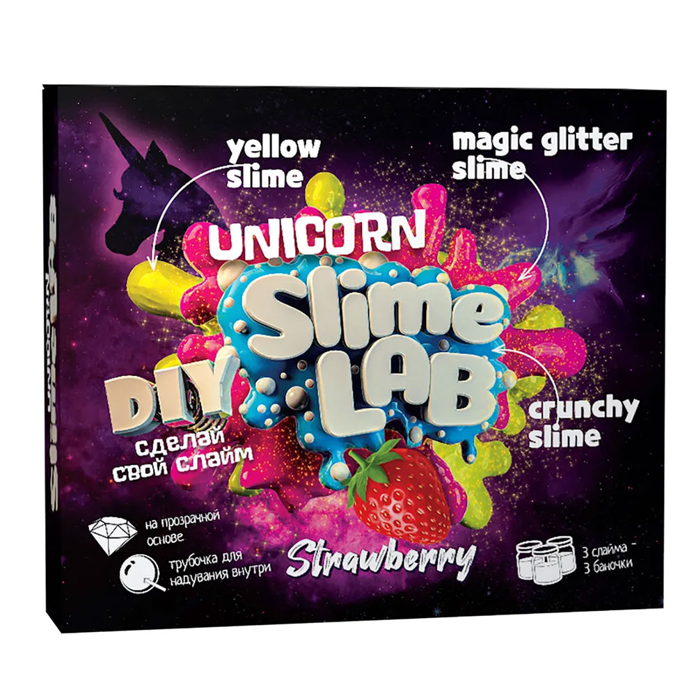 Набор для опытов и экспериментов "Слайм лаб" "Юникорн. Клубника" 808 1 Набор для опытов и экспериментов "Слайм лаб" "Юникорн. Клубника" 808 1