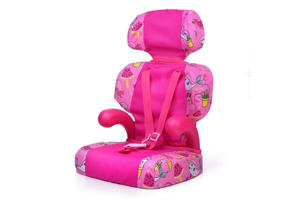 Автокресло для кукол, принт розовый мир 1