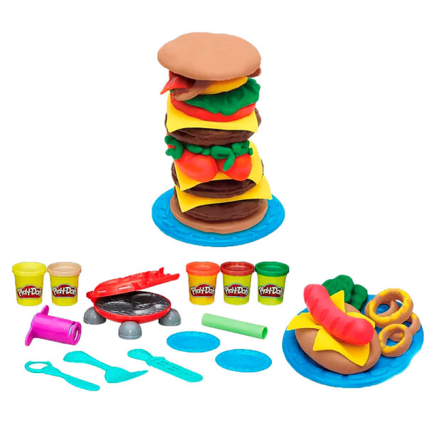 Игровой набор - Пластилин Play-Doh Kitchen Creations Бургер гриль 1