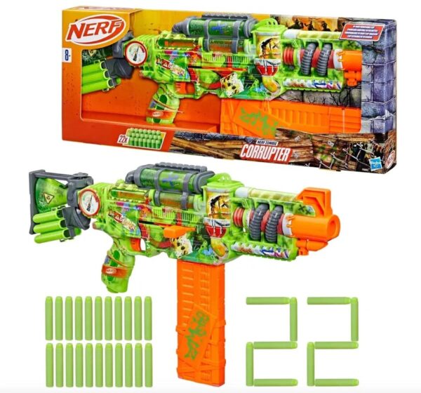 Дротиковый бластер Nerf Zombie Corrupter 1