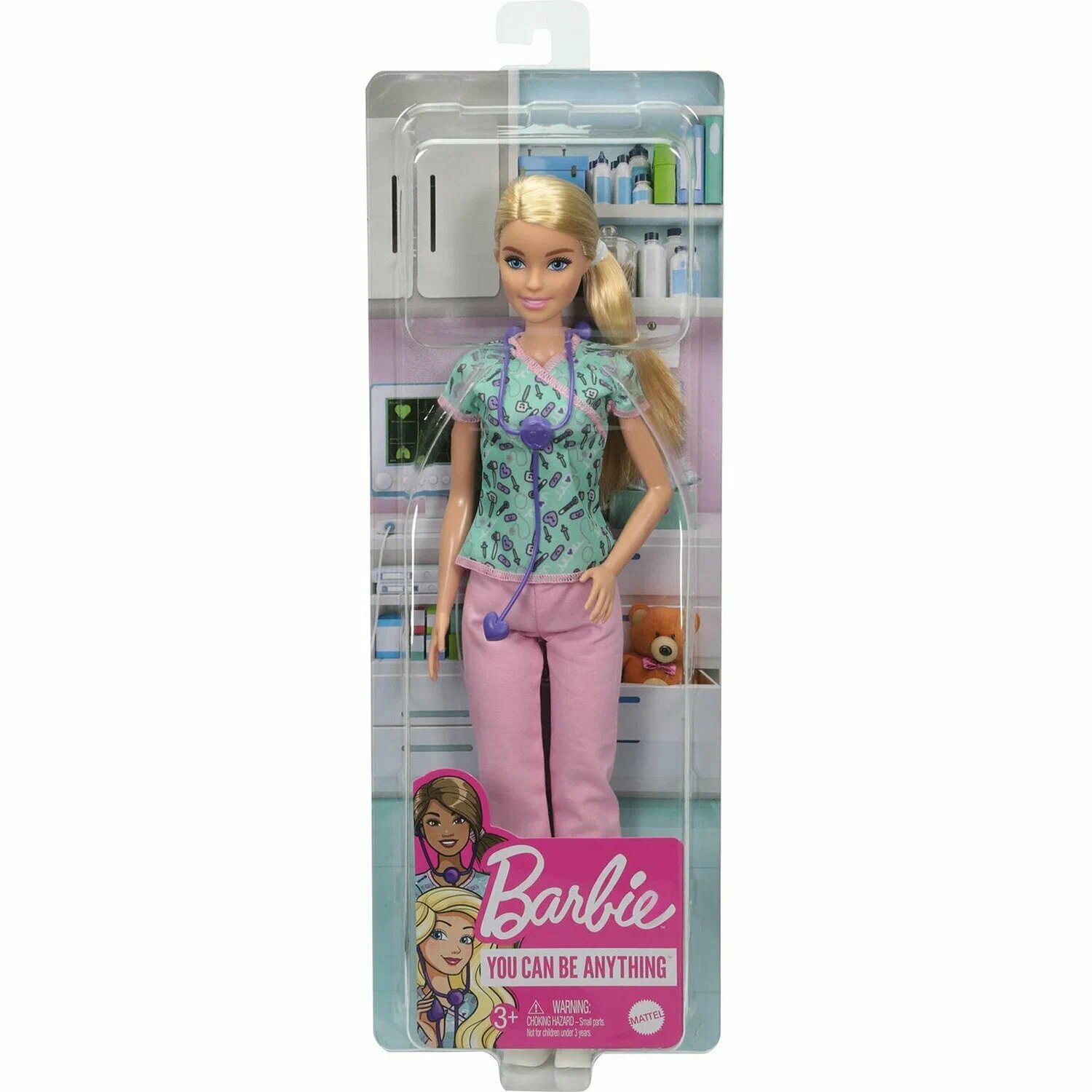 Кукла Barbie Кем быть? Медсестра 1 Кукла Barbie Кем быть? Медсестра 1