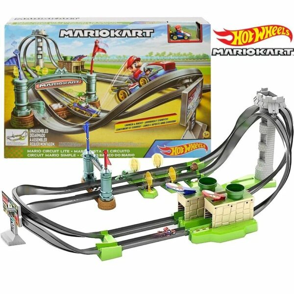 Игровой набор Hot Wheels - Автотрек Марио Карт, в наборе с 1 машинкой масштаба 1:64 (автотрек из пластика, машинка металлическая) 1