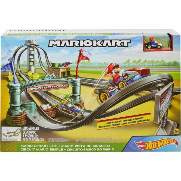 Игровой набор Hot Wheels - Автотрек Марио Карт, в наборе с 1 машинкой масштаба 1:64 (автотрек из пластика, машинка металлическая) 2