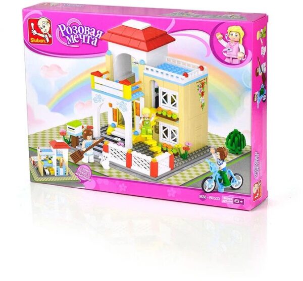 Конструктор Sluban "Розовая мечта: Уютный домик", M38-B0533 1